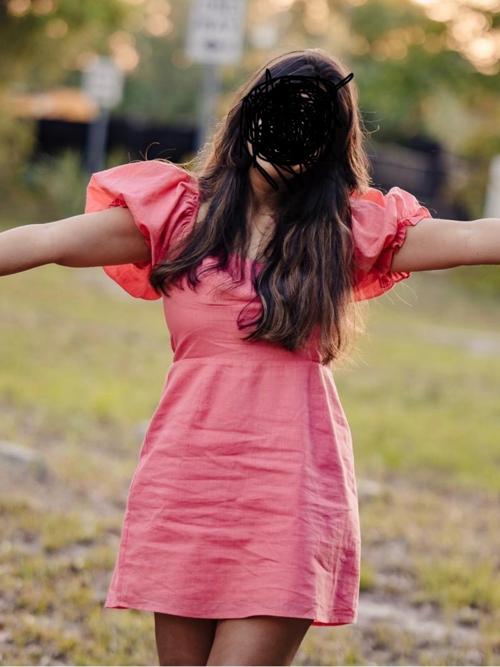 Forever 21 Coral Pink Mini Dress